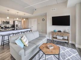 Luxe Manistee Condo with Balcony and River Views!
