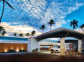 火奴鲁鲁机场酒店，位于檀香山海军陆战队高尔夫球场（珍珠港）附近的酒店