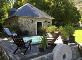 Lodge ou Gîte de caractére avec jaccuzi spa piscine