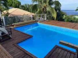 Appartement d'une chambre a Pointe Noire a 150 m de la plage avec vue sur la mer piscine partagee et jardin clos