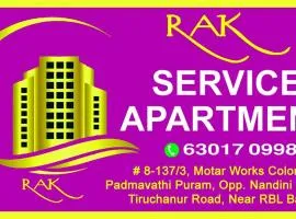 RAK Homestay - Luxury AC 2BHK Apartments for family stay - Walkable to PS4 restaurants -Equipped Kitchen - WIFI - Android TV - Near to Tirumala fly over starting point -Near to National Highway