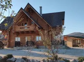 Cabana lemn rotund cu ciubar de închiriat Bucovina Chalet