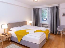 one bedroom apartment in trendy Zurich West，位于苏黎世瑞士交易所附近的酒店