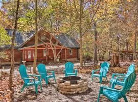 Serenity Woods Cabin with Hot Tub and Fire Pit