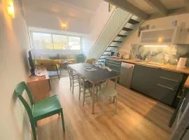 Duplex à Combrit: plage à pied, piscine chauffée et tennis - FR-1-481-101