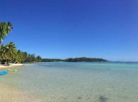 Beach de rêve de moorea，位于Hauru的木屋