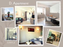 D. Apartments，位于卡拉马塔卡拉马塔市铁路公园附近的酒店