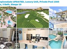 ChampionsGate- 1565 Four Bedroom Townhouse, Private Pool!，位于达文波特的别墅