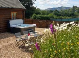 Seven Stars- hot tub & garden with fabulous views.