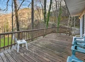 Secluded Bryson City Home w/ Deck, Steps to Creek!