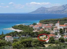 Family-friendly apartments with swimming pool Promajna, Makarska - 6849，位于普罗马尼亚的酒店