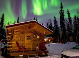 1 Bd. Deluxe Log DRY Cabin| Views Northern Lights!，位于费尔班克斯的酒店