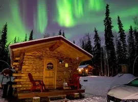 1 Bd. Deluxe Log DRY Cabin| Views Northern Lights!