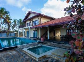Reef Bungalow Private Villa, 4 bedrooms，位于Bopitiya的带泳池的酒店