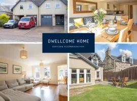 Dwellcome Home Ltd 5 Double Bedroom 3 Bathroom Aberdeen House Drive Garden 637 Mbps WIFI - see our site for assurance