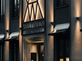 WELTWIEN Luxury Art Apartments，位于维也纳梅德灵火车站附近的酒店