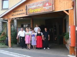 Landgasthof zur KRONE，位于Krautheim的酒店