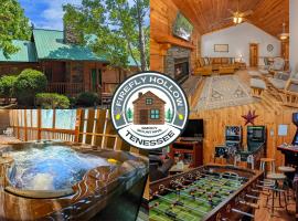 Firefly Hollow Cabin - Smoky Mountains - Soaky Mountain Water Park - Sevierville Convention Center，位于鸽子谷的高尔夫酒店