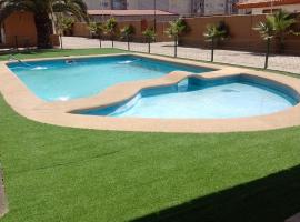 Cabañas con piscina donde Thomas