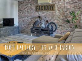 The Loft Factory 4 Chambres Vue Garonne + Jardin，位于洛尔蒙的酒店