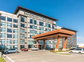 Sandman Signature Saskatoon South Hotel，位于萨斯卡通萨斯喀彻温西部发展博物馆附近的酒店
