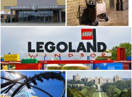 Royal Brick Home - Sleeps 5 to 6 - No ULEZ - Tube Nearby - Free Parking - Lego Themed，位于斯劳的乡村别墅