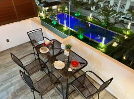 Penthouse Manzanillo exclusivo con alberca，位于曼萨尼约的海滩酒店