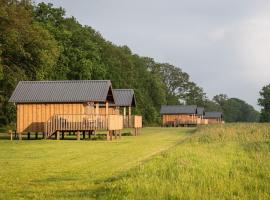 Composite lodges with shared space in Drenthe，位于鲁茵乌尔德的酒店