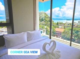 CORNER SEA VIEW KRABI Ao Nang 4 STARS HOTEL RESIDENCE，位于奥南海滩诺帕拉特他拉海滩环岛游咨询台附近的酒店
