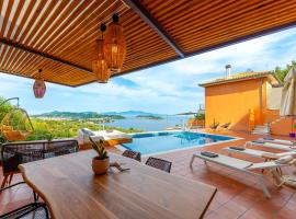 2B Luxurious Villa Io, With Private Pool And Stunningt Sea Views，位于克里奥斯的酒店