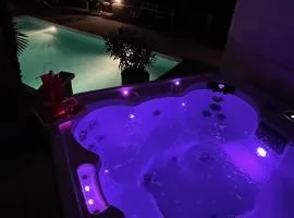 Chambre au calme avec spa privatif gratuit sud aveyron les palmiers des causses