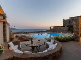 Villa Myrto, breathtaking Aegean view, 5' from Koundouros beach