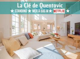 La Clé de Quentovic ◎ Duplex de 150 m2 ◎ Standing，位于勒图凯-巴黎普拉日阿夸鲁德水上乐园附近的酒店