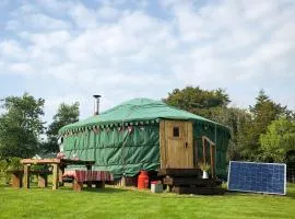 'Villager' the Yurt at Pentref Luxury Camping