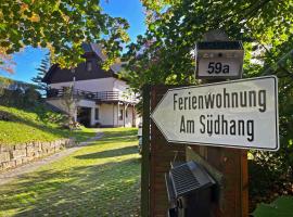 Ferienwohnung-Am-Suedhang，位于Müglitztal韦森施泰因城堡附近的酒店