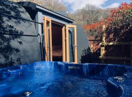 River Side Cabin with Hot tub Snowdonia，位于巴茅思的公寓