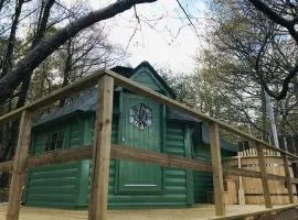 Woodland Cabin with Hot tub & log burner