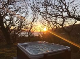 Snowdonia Mawddach Cabin + hot tub，位于巴茅思的酒店