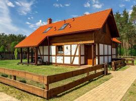 Kaszuby w Ostoja Bukowo - U Małgośki domek 6 z widokiem na las i internetem，位于Borowy Młyn的家庭/亲子酒店