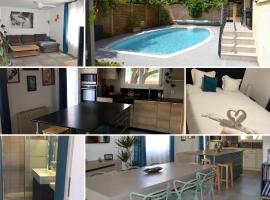 Jolie Villa, Piscine, 10min centre ville, WIFI，位于蒙彼利埃的酒店