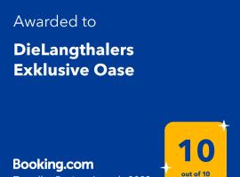 DieLangthalers Exklusive Oase，位于赛尔斯贝格的公寓