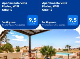 Apartamento Vista Piscina o Terraza, Wifi GRATIS，位于科斯塔卡玛的低价酒店