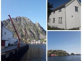 Lofoten - Stor leilighet i idyllisk fiskevær，位于Sund的酒店
