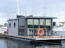 Hausboot Fjord Lacerta mit Dachterrasse in Wendtorf，位于温德托尔夫的船屋