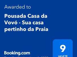 Pousada Casa da Vovó - Sua casa pertinho da Praia，位于阿拉卡茹Sergipe Cultural and Art Centre附近的酒店