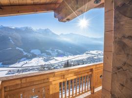 Chalet Obenland Panorama Aussicht Kitzbühler Alpen，位于维尔德科格尔山麓布兰贝格温瑟冰川2号缆车附近的酒店