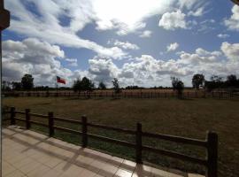 Cabaña en Frutillar en parcela con vista hermosas a volcanes, completamente amoblada，位于弗鲁蒂亚尔的酒店