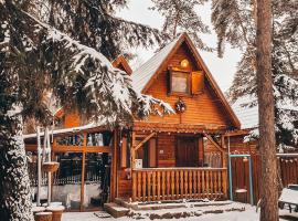 Tiny Wooden Cottage -Covasna，位于Reci的木屋