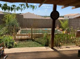 Hérault Agréable maison avec piscine，位于Vailhauquès的酒店