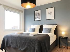 LIME HOMES: Balkon, Küche, Netflix，位于巴尔辛格豪森的酒店
